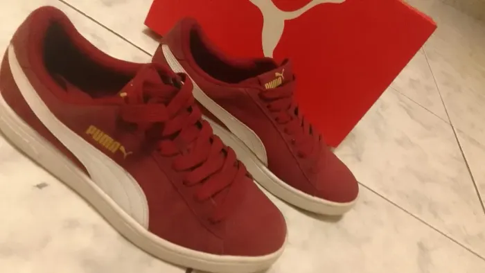 Tênis Puma Smash V2 Original Bordô - BR 38