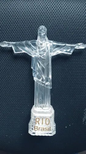 Escultura Cristo Redentor Rio Estátua rica em detalhes de coleção
