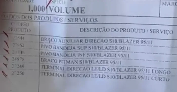 Vendo peças suspensão S10/BLAZER