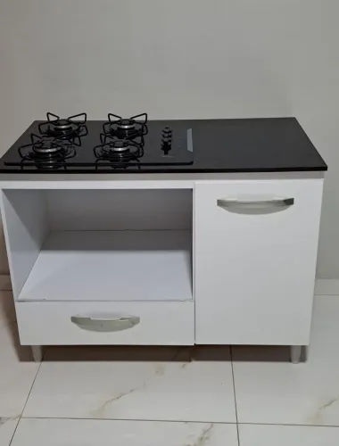 Armário com Cooktop com 4 bocas (Midea)