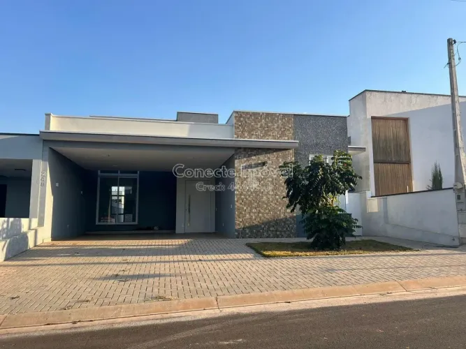 Casa Nova à Venda no Condomínio Portal do Sol em Holambra | 3 Suítes, Pé Direito Duplo e L