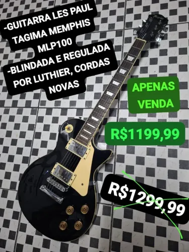 Les Paul Guitarra preta