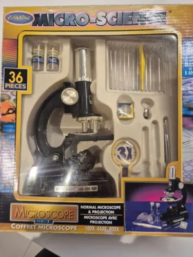 Microscópio 9936 brinquedo vintage anos 90