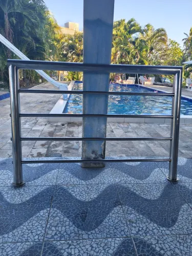 Varanda ou guarda corpo ou corrimão 3 peças 100 INOX