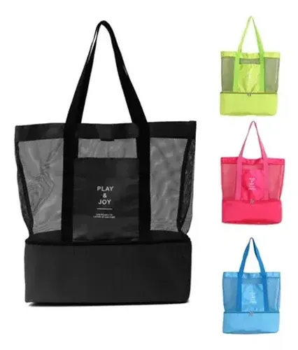 Bolsa de praia com compartimento térmico (entregamos)