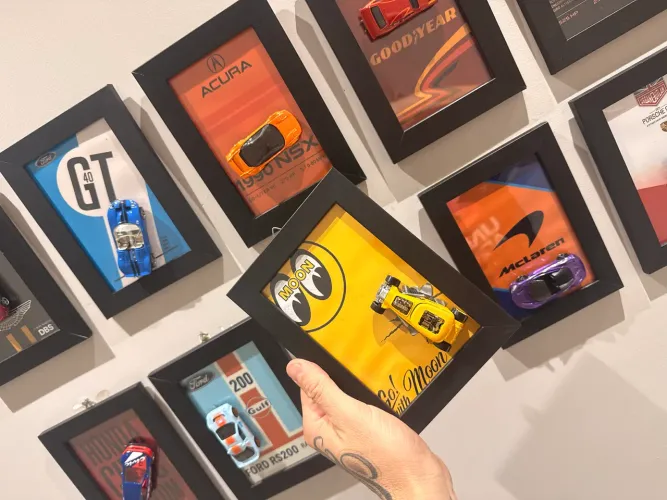 Quadro 3D Mooneyes hot Wheels 