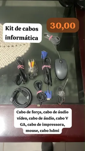 Kit com vários cabos