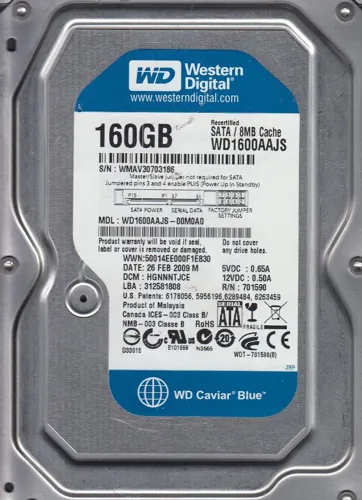 Hd WD para pc 160gb