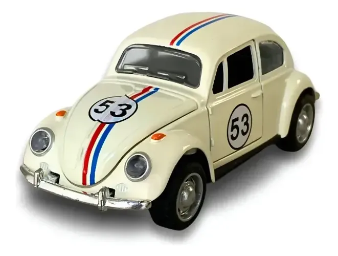 Carrinho Fusca Ferro Fricção Metal Miniatura Brinquedo 53