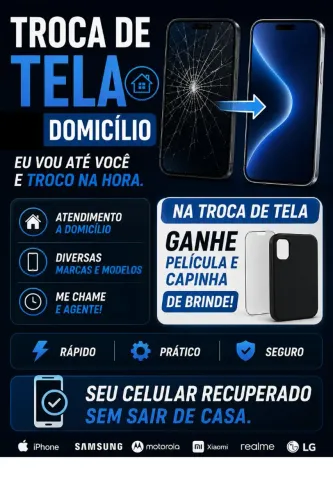 Troca de tela a domicílio!!