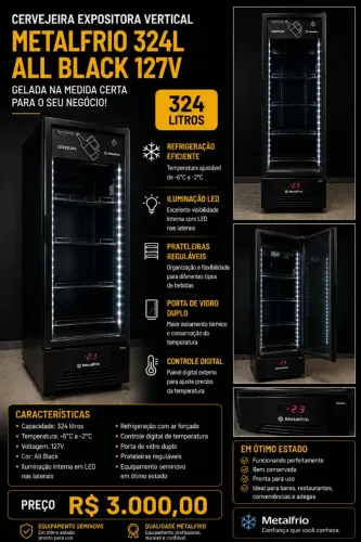 Cervejeira Metalfrio All Black