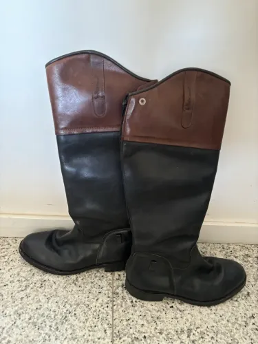 BOTA DE HIPISMO MASCULINO 100% COURO TAM 40