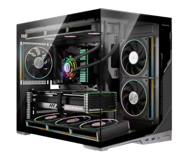 Gabinete Gamer em vidro temperado, novo, lacrado, com garantia!