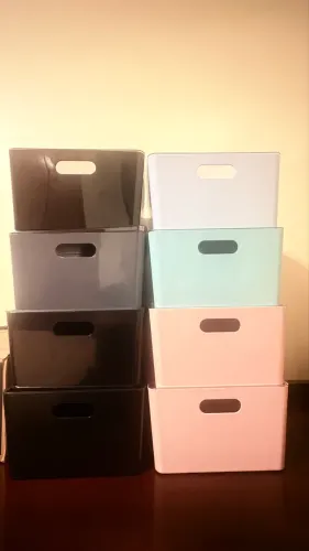 Conjunto de 18 caixas organizadores
