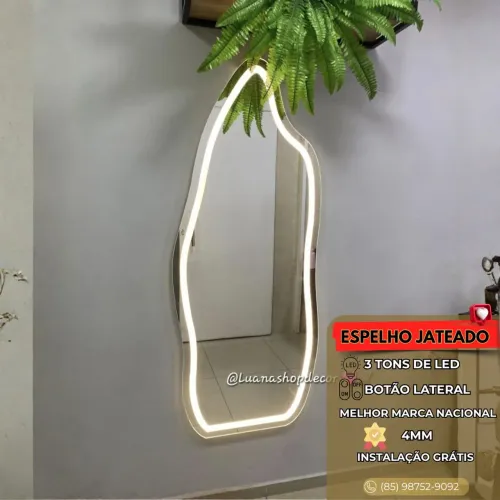 Espelho Com Led Jateado - Promoção a Partir de R$449 