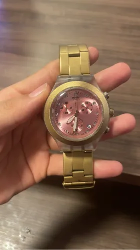Relógio swatch rosa