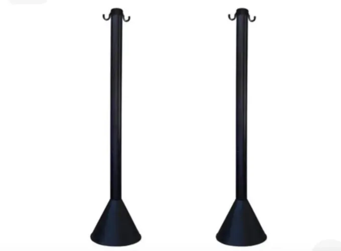 Pedestal organizador de filas preto atenção últimas peças pitoco pedestal