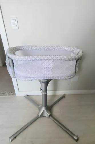 Berço Acoplado co-sleeper HALO Bassinest Premier Series Luna - Giro 360°, ajuste de altura