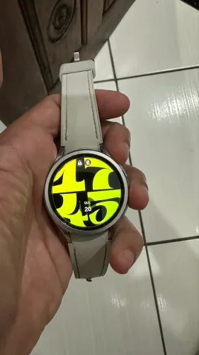 Smartwatch Galaxy Watch6 Classic Lte 47mm Prata Samsung Desenho da pulseira Liso