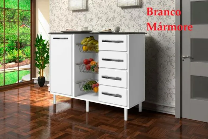 Lindo balcão modelo Berna c/ fruteira - Frete e montagem grátis