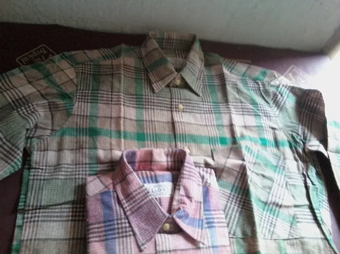 Camisas Manga Longa 100% Algodão, Flanela Xadres Novas.