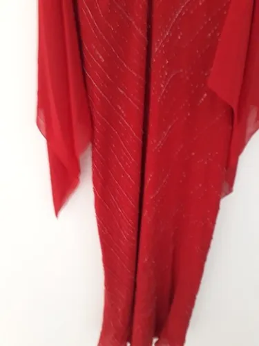 Vestido Longo Festas/eventos Tamanho M - Vermelho - Suely Cencini
