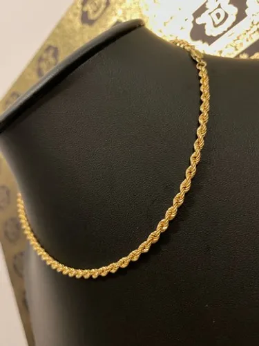 Colar trancelim em ouro 18k 12 gramas