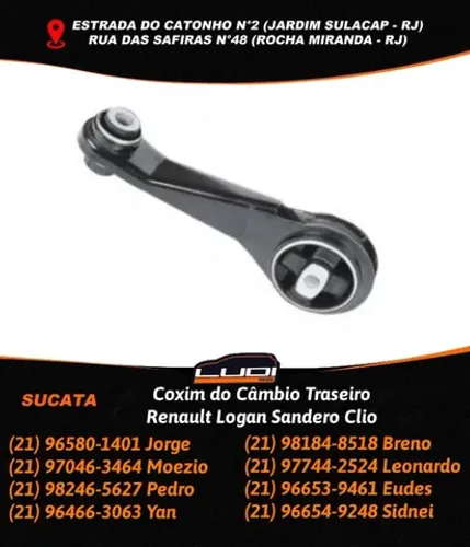 Coxim do Câmbio Traseiro Renault Logan Sandero Clio