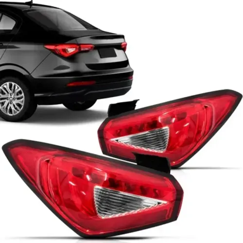 Lanterna Fiat Cronos 2018 - Bicolor LD LE - LED / Logomarca - Genuíno