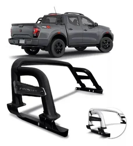 Santo Antônio Duplo Nissan Frontier 2023 - Cabine Dupla - Preto Cromado Track St