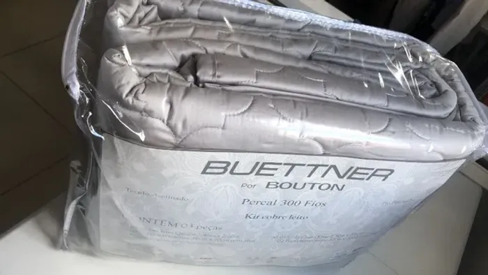 Kit cobre leito king Buettner