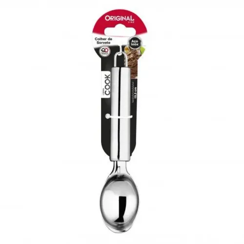 Colher Para Sorvete Em Inox Original Line Cook 19,5cm