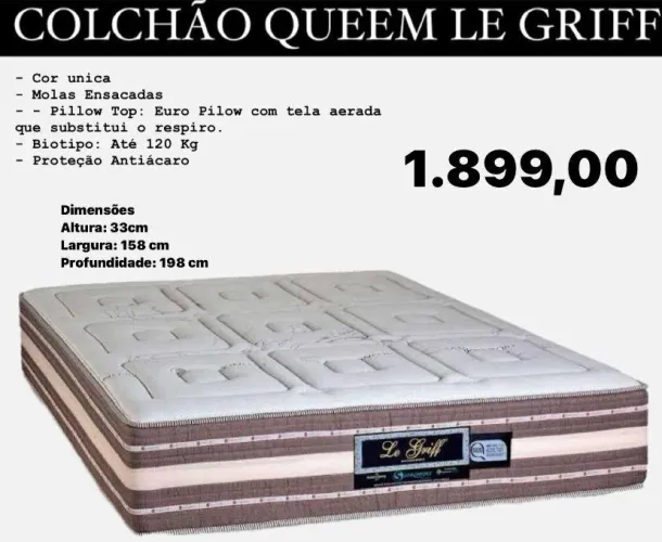 Colchão Queen le Griff- ENTREGA HOJE!!