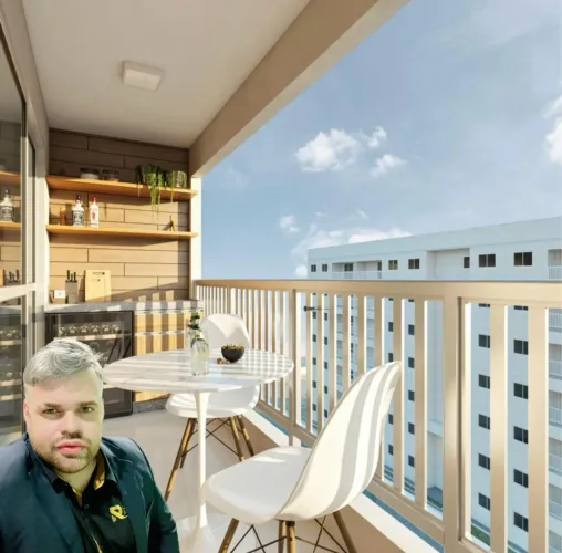 Apartamento moderno com varanda de 2 e 3 quartos em Paulista.