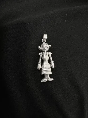 Pingente de Prata da Olive palito - Antigo e Raro