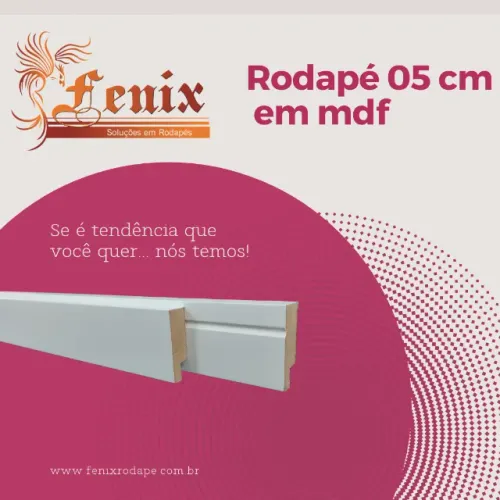 PROMOÇÃO - Rodapé 05 cm Mdf Premium - Metro