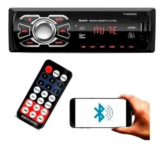  PROMOÇÃO SABADÃO: AUTO RÁDIO BLUETOOTH, MP3, SD CARD, USB, RCA, FM