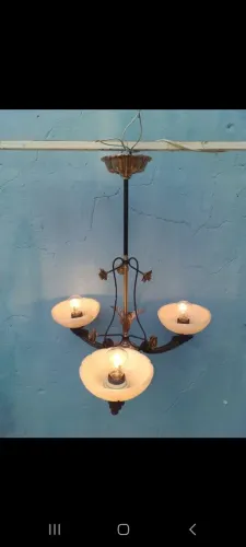 LUSTRE ANTIGO MEDIEVAL 