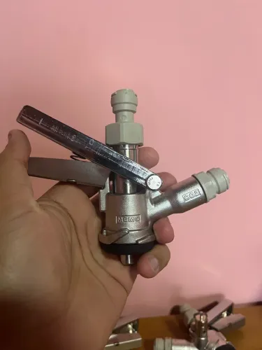 Válvula extratora de chopp tipo S nova marca memo