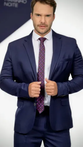 Costume/terno (paletó+calça) azul marinho gabardine corte italiano promoção especial 599,