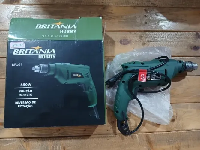 Furadeira De Impacto Hobby Power Perform BFU01 650W Mandril 38? Verde Britânia 110V