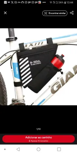 Bolsa de Quadro para Bicicleta com Porta-Garrafa - B-Soul