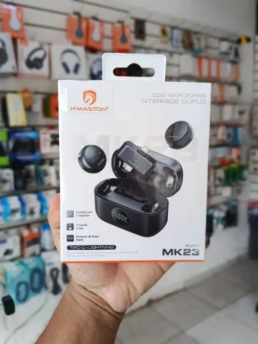 Microfone lapela duplo profissional Ios e Android - entrega em slz e regiao