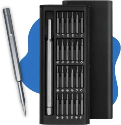 Kit Conjunto de Chave de Fenda 24 em 1 com Estojo Magnético Precisão!
