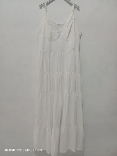 Vestido longo branco