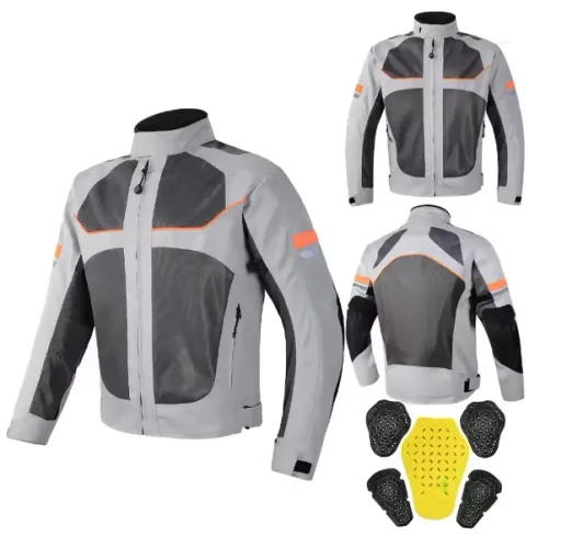 Jaqueta para motociclista com proteção