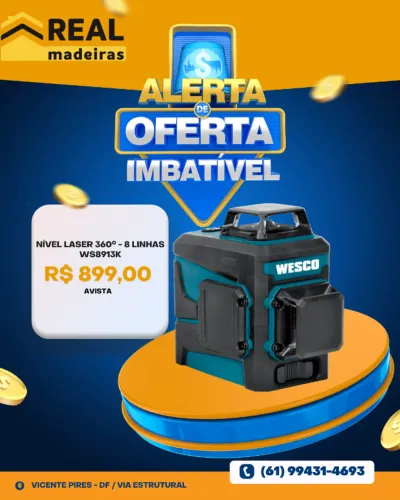 Nível Laser 360° - 8 Linhas WS8913K