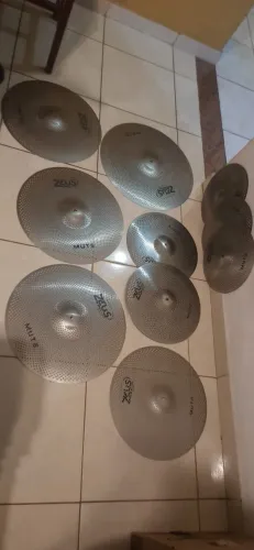 Kit Pratos silenciosos de bateria Zeus Mute