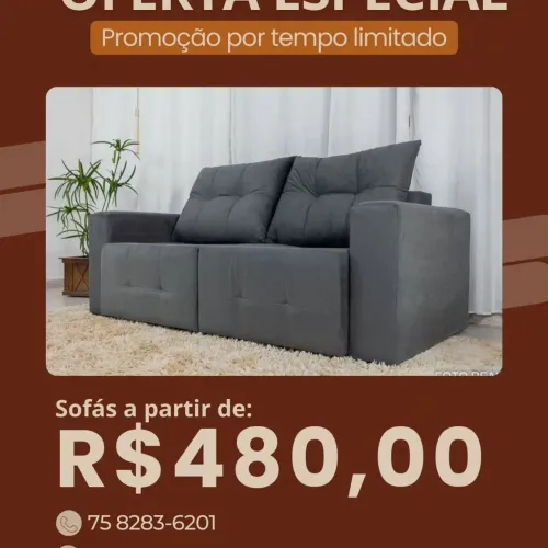 Sofá 3 Lugares - Promoção Imperdível!