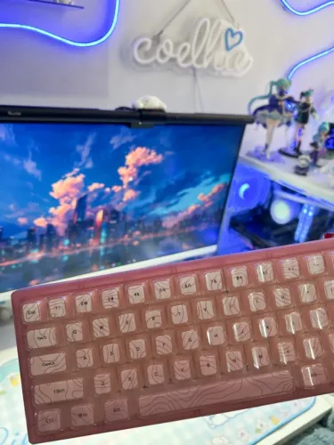 Teclado womier v-k66PRO pink